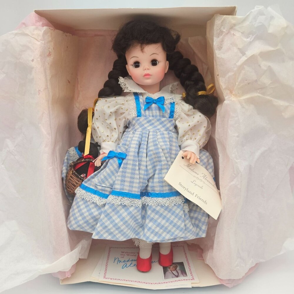 1996 Madame Alexander 14" Storyland Friends Dorothy & Toto Wizard of Oz W/ Box